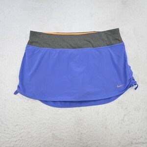 Nike Skort Skirt Womens Size Medium Dri Fit Performance Blue Lined Tennis Golf